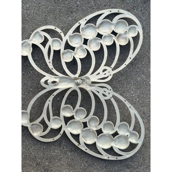VTG Homco Single Large Butterfly White Wall Hanging Decor BOHO 70's MCM 12"x10" - Picture 4 of 7